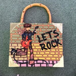 Cigar Box Purse with Bamboo Handle